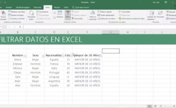 Cómo Filtrar Datos en Excel