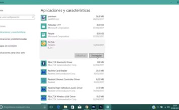 Eliminar Programas en Windows 10