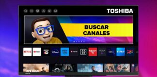 BUSCAR CANALES en Smart Tv TOSHIBA