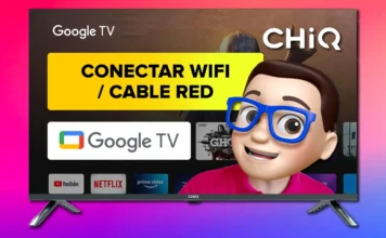 Conectar Smart TV CHIQ con Google TV al WiFi