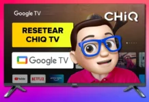 RESTABLECER de Fabrica Smart TV CHIQ con Google TV